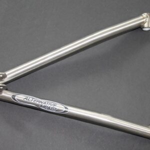 A 2012-15 Yamaha Viper 35.125” to 36.5” Titanium Lower A-Arm on a gray surface.