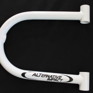A white Ski-Doo 39.5" XP/XM Package Cromoly Upper A-Arm handlebar with the word alternative on it.