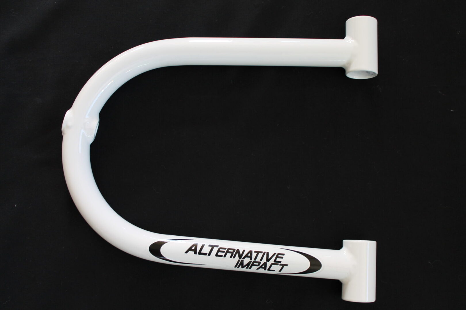 A white Ski-Doo 39.5" XP/XM Package Cromoly Upper A-Arm handlebar with the word alternative on it.