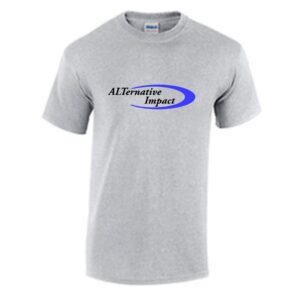 A grey t - shirt with the word allsports import on it.