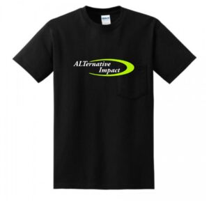 A black t - shirt that says all terrain project.