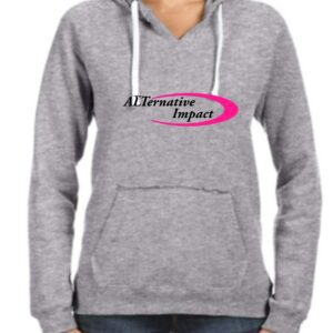 Alternative impact women's pullover hoodie.